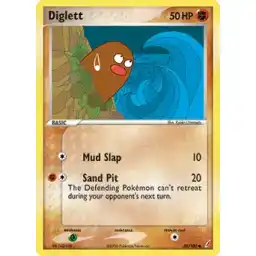 EX Crystal Guardians - 050/100 - Diglett (Lightly Played)