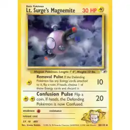 Gym Heroes - 050/132 - Lt. Surge's Magnemite (lv 10)