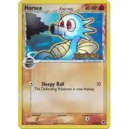 EX: Dragon Frontiers - 050/101 - Horsea (delta species) - Reverse Holo