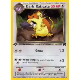 Team Rocket - 51/82 - Dark Raticate - 1st Edition