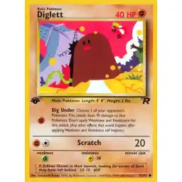 Team Rocket - 52/82 - Diglett - 1st Edition