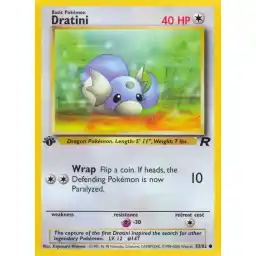 Team Rocket - 53/82 - Dratini - 1st Edition