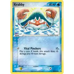 EX Crystal Guardians - 054/100 - Krabby (Lightly Played)