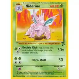 Base Set 2 - 054/130 - Nidorino (Lightly Played)