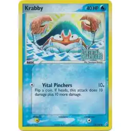 EX Crystal Guardians - 054/100 - Krabby - Reverse Holo