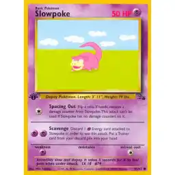 Fossil - 55/62 - Slowpoke - 1st Edition