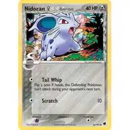 EX: Dragon Frontiers - 056/101 - Nidoran F (delta species)