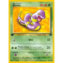 Team Rocket - 56/82 - Ekans - 1st Edition
