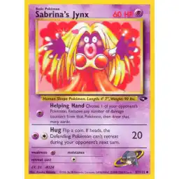 Gym Challenge - 057/132 - Sabrina's Jynx (Near Mint -)