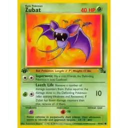 Fossil - 57/62 - Zubat - 1st Edition