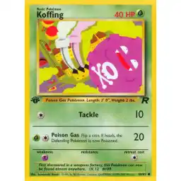 Team Rocket - 58/82 - Koffing - 1st Edition