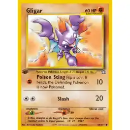 Neo Genesis - 059/111 - Gligar - 1st Edition (Moderately Played)