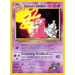 Gym Heroes - 060/132 - Sabrina's Slowbro (Near Mint -)