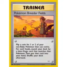 Neo Revelation - 62/64 - Pokemon Breeder Fields (Lightly Played)