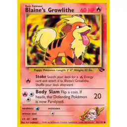 Gym Challenge - 062/132 - Blaine's Growlithe