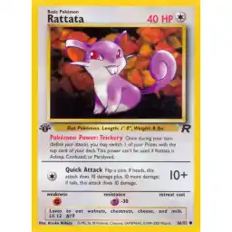 Team Rocket - 66/82 - Rattata - 1st Edition