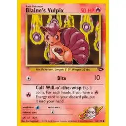 Gym Challenge - 066/132 - Blaine's Vulpix (Lightly Played)
