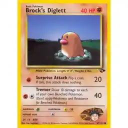 Gym Challenge - 067/132 - Brock's Diglett (Near Mint -)