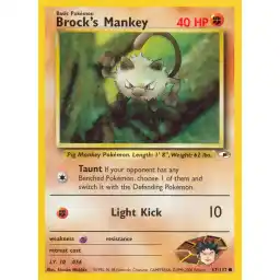 Gym Heroes - 067/132 - Brock's Mankey (lv 10) (Lightly Played)
