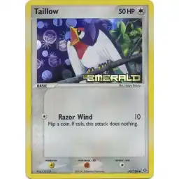 EX Emerald - 68/106 - Taillow - Reverse Holo (Heavily Played)