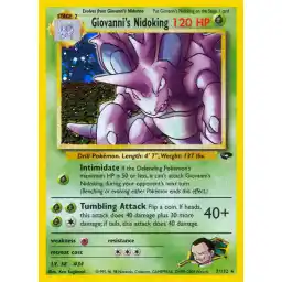 Gym Challenge - 007/132 - Giovanni's Nidoking - Holo