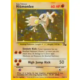 Fossil - 07/62 - Hitmonlee - Holo (Lightly Played)