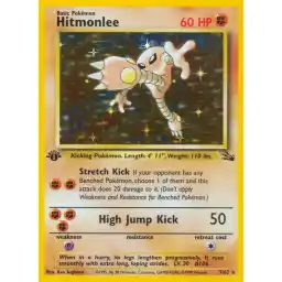 Fossil - 07/62 - Hitmonlee - 1st Edition (Lightly Played)