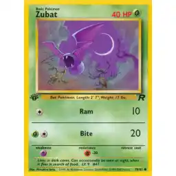 Team Rocket - 70/82 - Zubat - 1st Edition