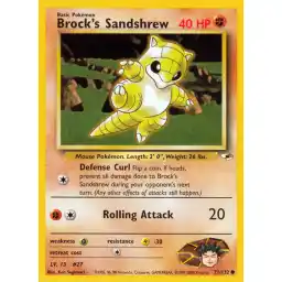 Gym Heroes - 071/132 - Brock's Sandshrew (lv 13) (Lightly Played)