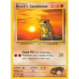 Gym Heroes - 072/132 - Brock's Sandshrew (lv 20) (Lightly Played)