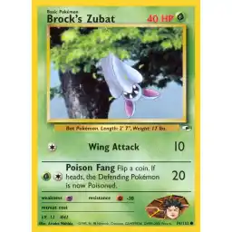 Gym Heroes - 074/132 - Brock's Zubat (lv 11)