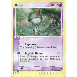 EX Sandstorm - 074/100 - Ralts - Reverse Holo (Moderately Played)