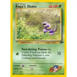 Gym Challenge - 077/132 - Koga's Ekans (Near Mint -)