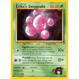 Gym Heroes - 077/132 - Erika's Exeggcute (lv 12) (Lightly Played)