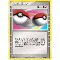 EX Crystal Guardians - 078/100 - Dual Ball (Lightly Played)