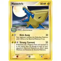 EX Crystal Guardians - 008/100 - Manectric - Holo Rare (Heavily Played)