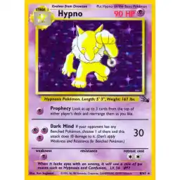 Fossil - 08/62 - Hypno - Holo (Lightly Played)
