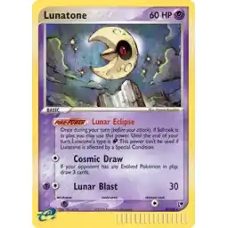 EX Sandstorm - 008/100 - Lunatone - Holo Rare