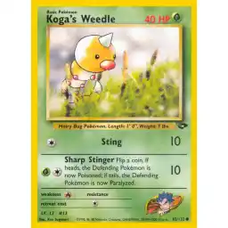 Gym Challenge - 082/132 - Koga's Weedle