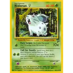 Base Set 2 - 082/130 - Nidoran F (Heavily Played)