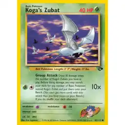 Gym Challenge - 083/132 - Koga's Zubat (Near Mint -)