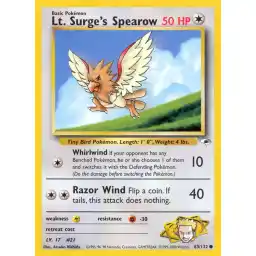 Gym Heroes - 083/132 - Lt. Surge's Spearow (lv 17)