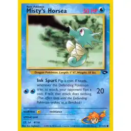 Gym Challenge - 087/132 - Misty's Horsea (Lightly Played)