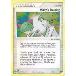 EX Sandstorm - 089/100 - Wally's Training - Reverse Holo