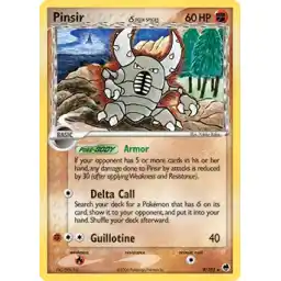 EX: Dragon Frontiers - 009/101 - Pinsir (delta species) - Holo (Near Mint -)
