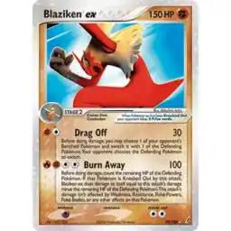EX Crystal Guardians - 090/100 - Blaziken ex (Heavily Played)