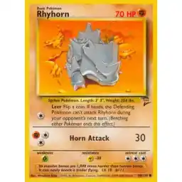 Base Set 2 - 090/130 - Rhyhorn (Near Mint -)