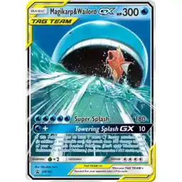 Black Star Promo - SM166 - Magikarp & Wailord GX (Moderately Played)