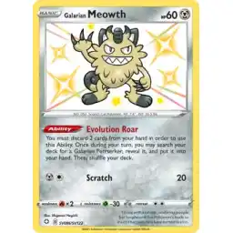 Shining Fates - SV86/SV122 - Galarian Meowth