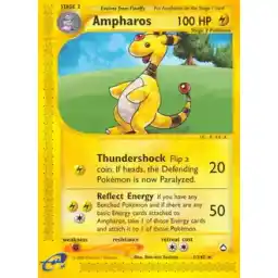 Aquapolis - 1/147 - Ampharos - Rare (Lightly Played)